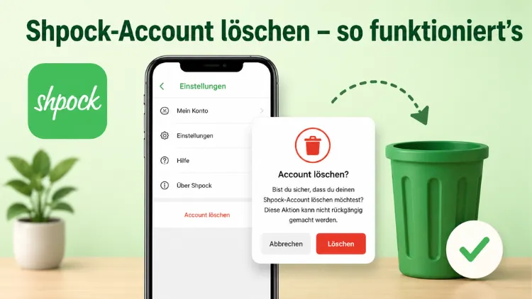 Shpock-Account löschen – so funktioniert’s