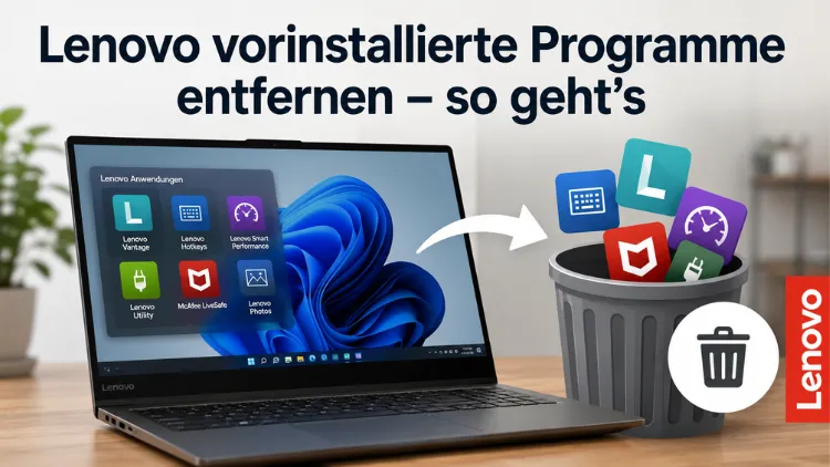 Lenovo vorinstallierte Programme entfernen – so geht’s