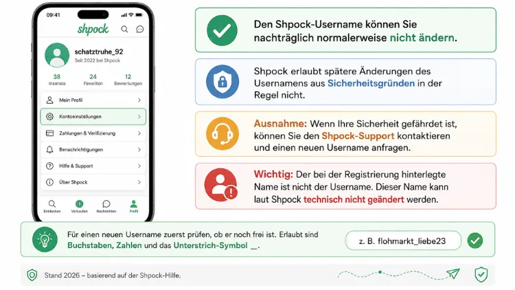 Shpock: Namen ändern – geht das nachträglich?