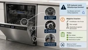 Siemens-Geschirrspüler Fehler E25: Was ist die Bedeutung?