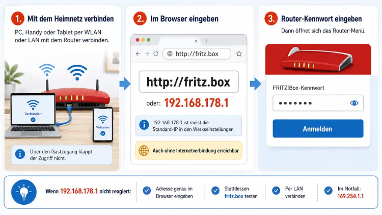 192.168.178.1 Router Menü Login aufrufen: So geht es einfach