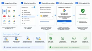 Google-Meldung "Kontoaktion erforderlich" deaktivieren