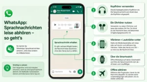 WhatsApp: Sprachnachrichten leise abhören – so geht’s
