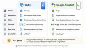 Bixby und Google Assistant – was ist der Unterschied?