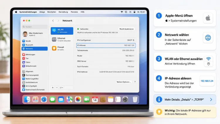 Mac: IP-Adresse finden – so geht es einfach