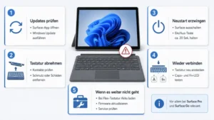 Microsoft Surface-Tastatur funktioniert nicht – Lösung!