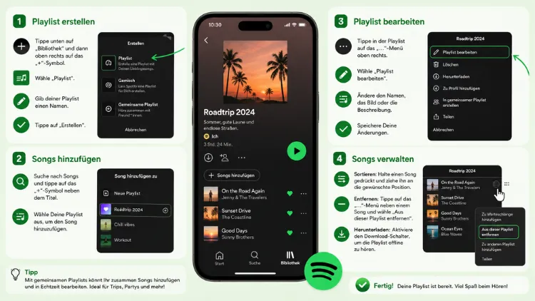 Spotify: Playlist erstellen und bearbeiten – so geht’s