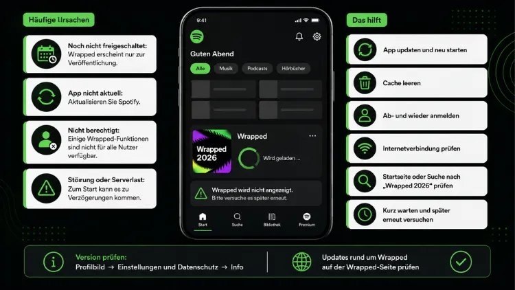 Spotify: Wrapped funktioniert nicht – daran liegt’s