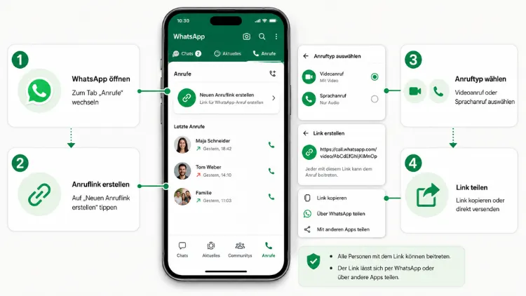 WhatsApp: Anruflink erstellen und teilen – so geht’s