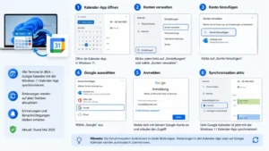 Windows 11: Google Kalender synchronisieren – so geht’s