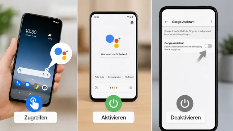 Auf Google Assistant zugreifen, aktivieren und deaktivieren