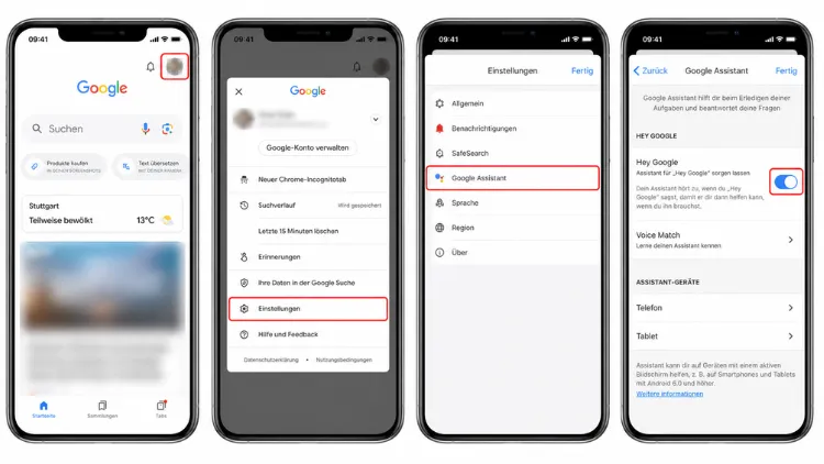 Google Assistant auf iPhone und iPad