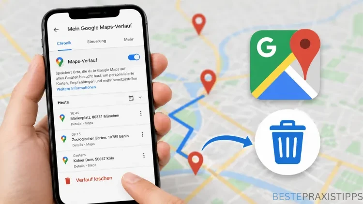 Google-Maps-Verlauf löschen – so geht’s