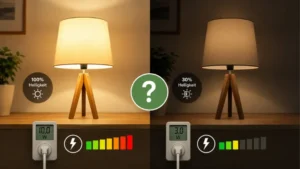 Gedimmtes Licht verbraucht weniger Strom – stimmt das?