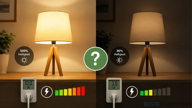 Gedimmtes Licht verbraucht weniger Strom – stimmt das?
