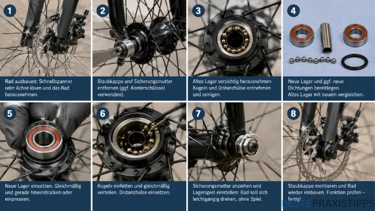 Radlager am Fahrrad wechseln – so geht’s Schritt für Schritt