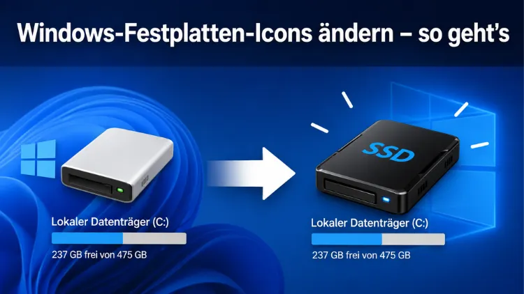 Windows-Festplatten-Icons ändern – so geht’s