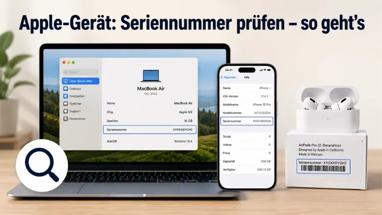 Apple-Gerät: Seriennummer prüfen – so geht’s
