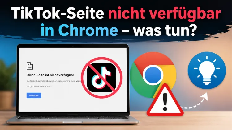 TikTok-Seite nicht verfügbar in Chrome – was tun?