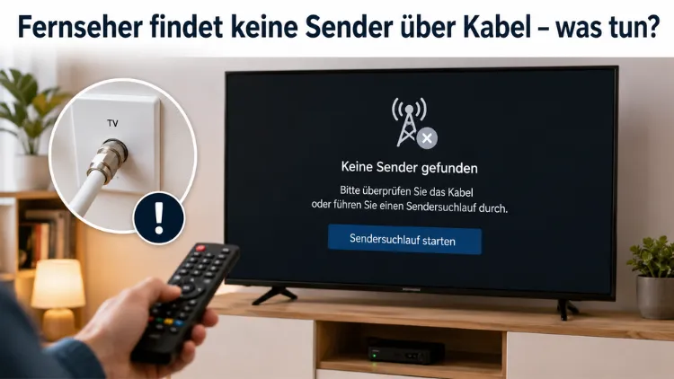 Fernseher findet keine Sender über Kabel – was tun?