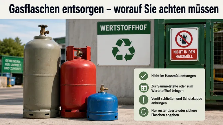 Gasflaschen entsorgen – worauf Sie achten müssen
