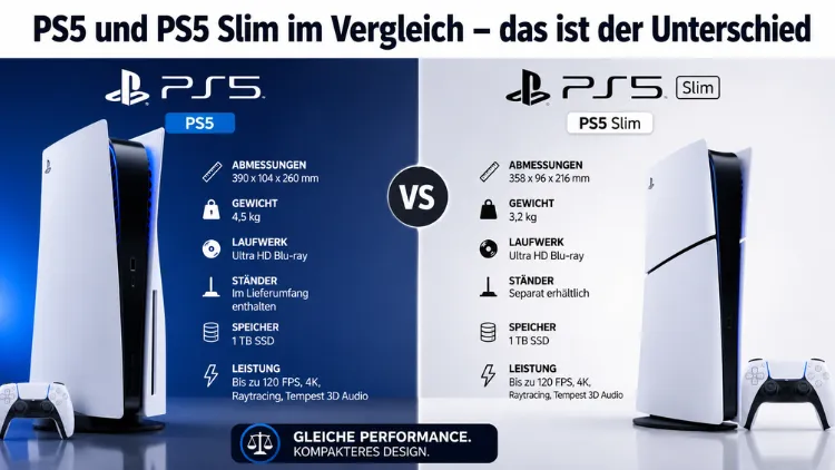 PS5 und PS5 Slim im Vergleich – das ist der Unterschied