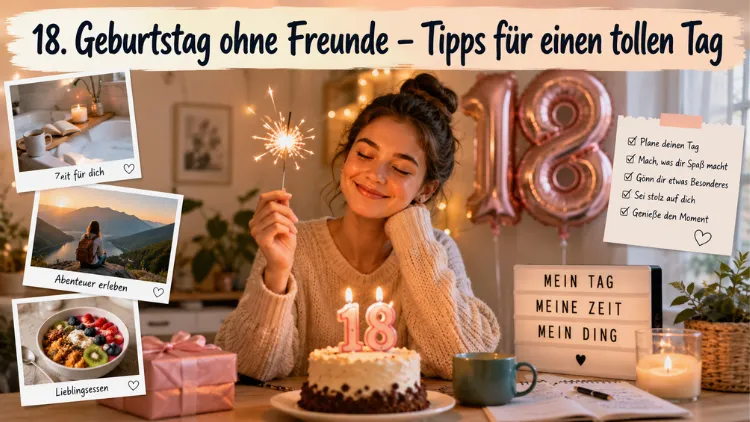 18. Geburtstag ohne Freunde – Tipps für einen tollen Tag
