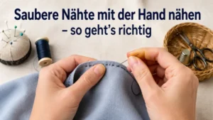 Saubere Nähte mit der Hand nähen – so geht’s richtig