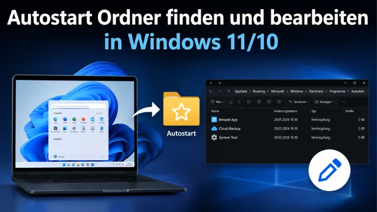 Autostart-Ordner finden und bearbeiten in Windows 11/10
