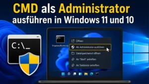 CMD als Administrator ausführen in Windows 11 und 10