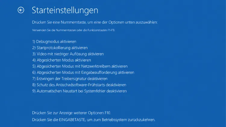 Removal-Tool im abgesicherten Modus ausführen