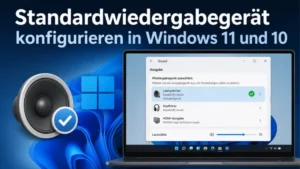 Standardwiedergabegerät konfigurieren in Windows 11 und 10