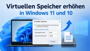 Virtuellen Speicher erhöhen in Windows 11 und 10