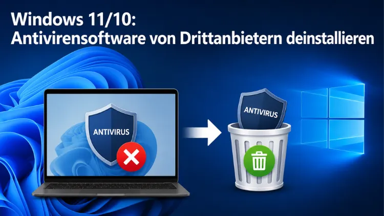 Windows 11/10: Antivirensoftware von Drittanbietern deinstallieren