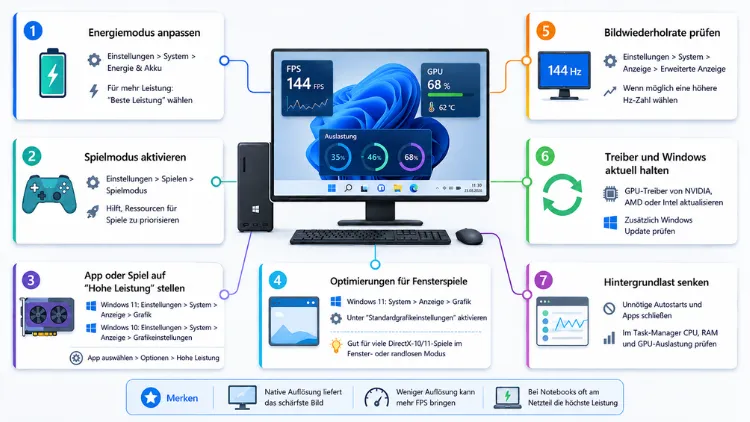 Windows 11/10: Grafikleistung optimieren – so geht’s richtig